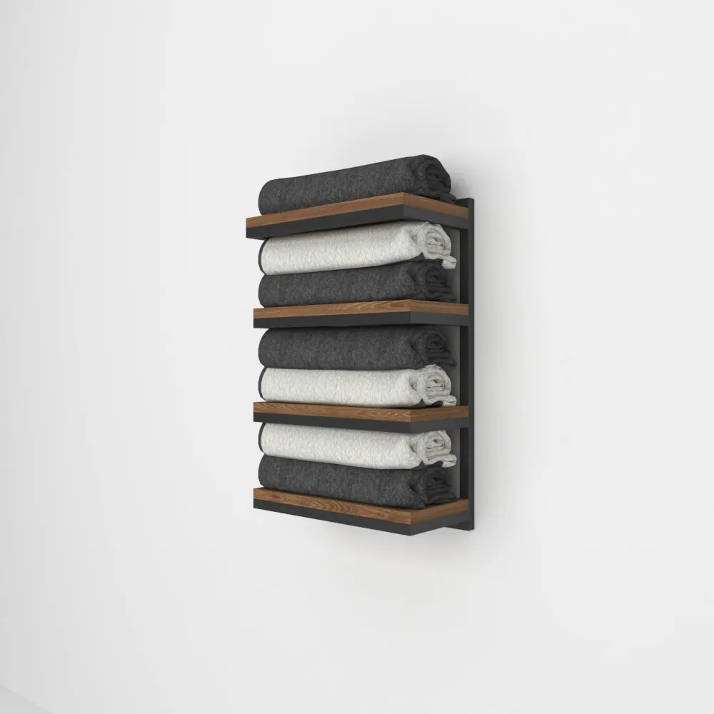 4 Tier Towel Stacker and Bathroom Shelf