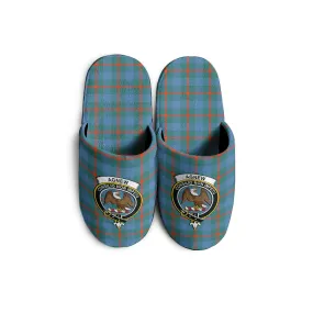 Agnew Ancient Tartan Home Slippers with Family Crest
