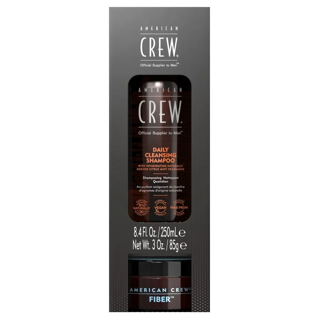 American Crew Regimen Fiber Shampoo & Styling Cream Duo