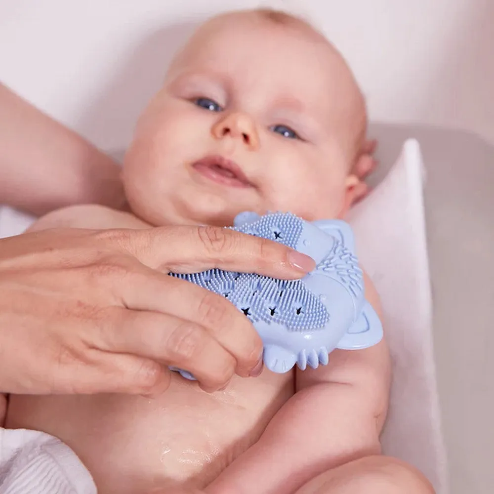 Baby Soft Silicone Bath Brush With Sponge