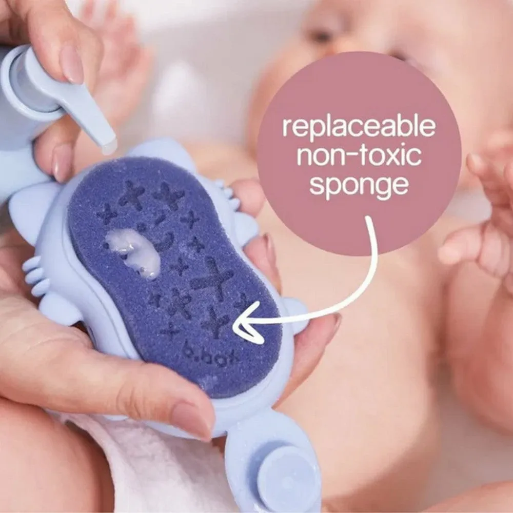 Baby Soft Silicone Bath Brush With Sponge