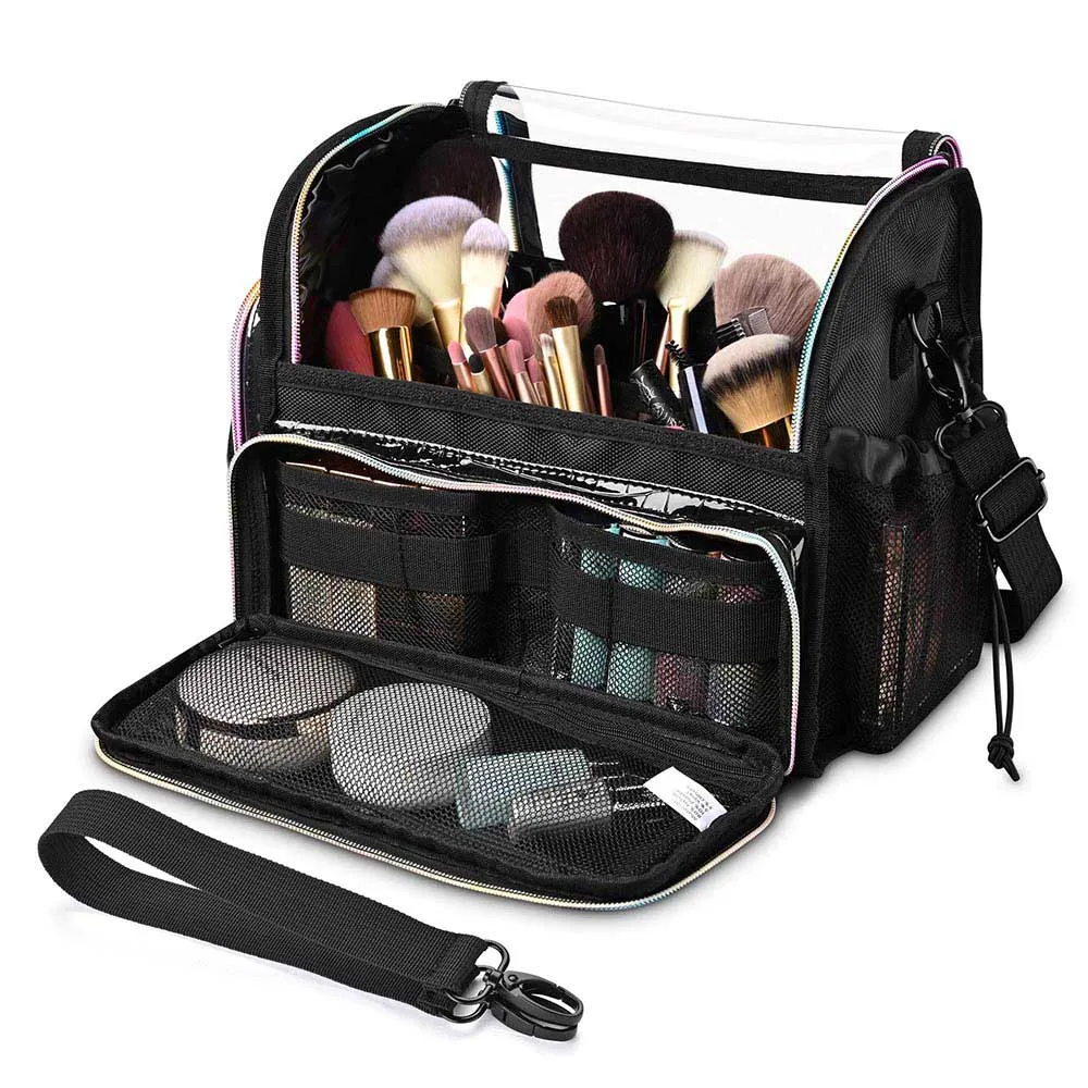 Byootique Essential Foldable Makeup Train Case Cosmetic Bag Crocodile