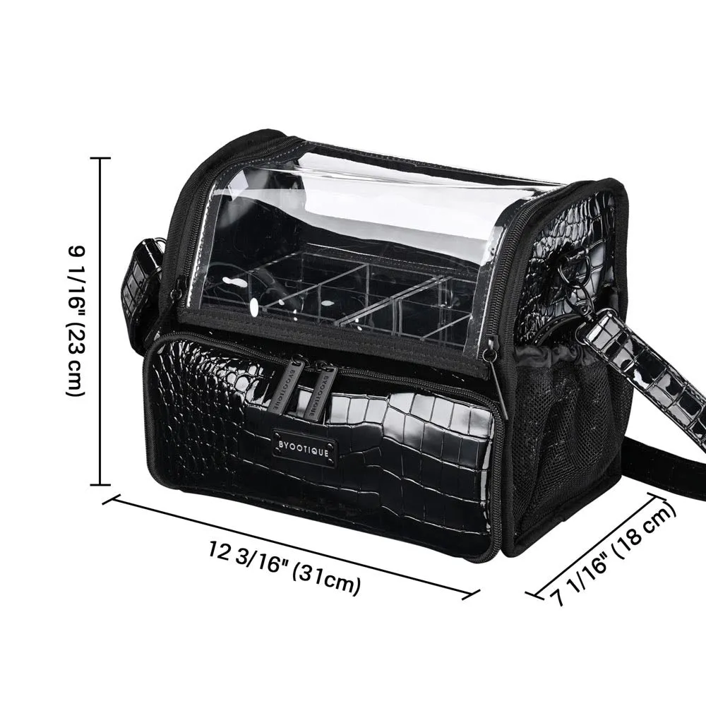 Byootique Makeup Storage Box with Acrylic Makeup Brush Holder