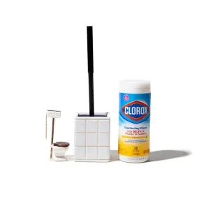 CERAMIC BATH ENSEMBLE TOILET BRUSH