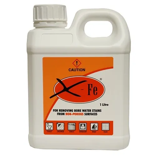 ClearBore X-FE Iron Stain Cleaning Solution for Non-Porous Surfaces (Bathrooms, Fibreglass, Colorbond & Glass)