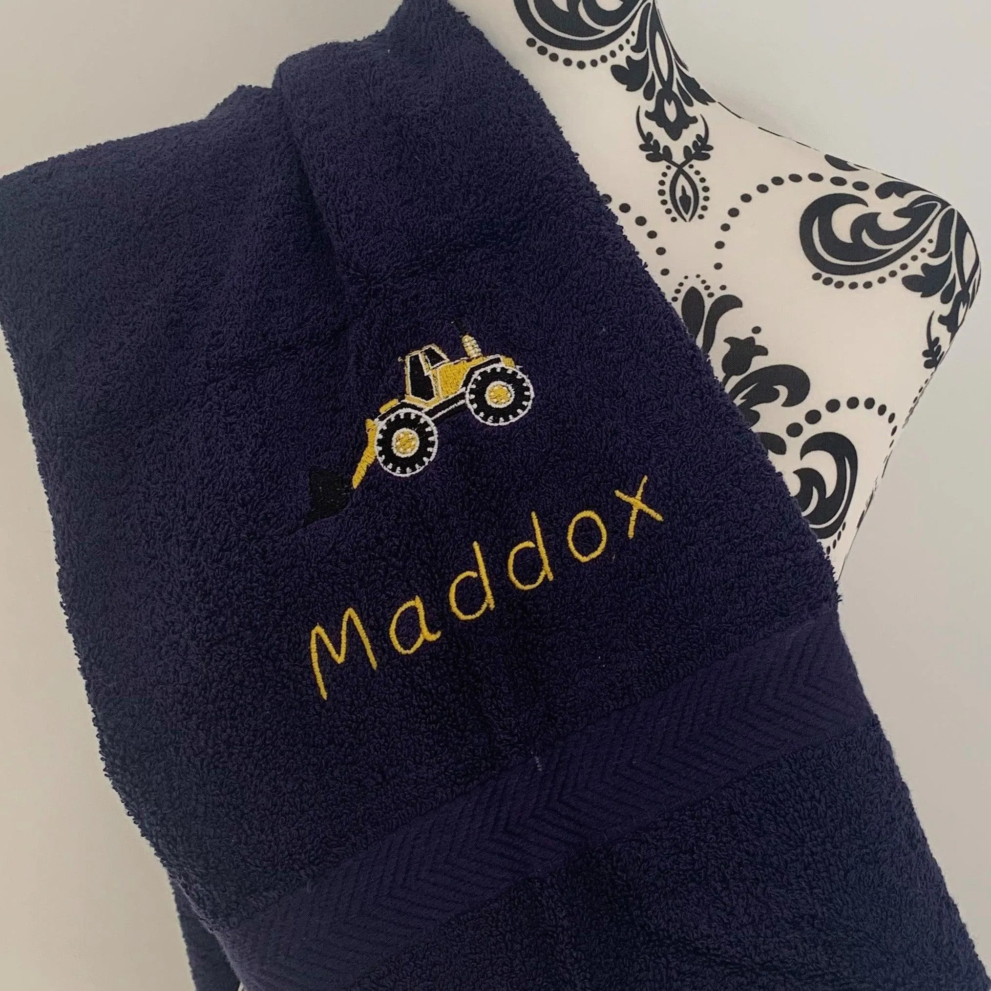 Digger A Towels - Personalised
