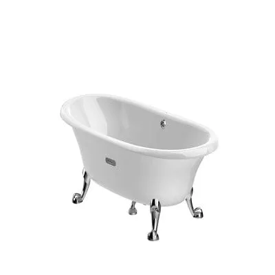 Eliptico White Free Standing Cast Iron Bath - 1700 x 850mm