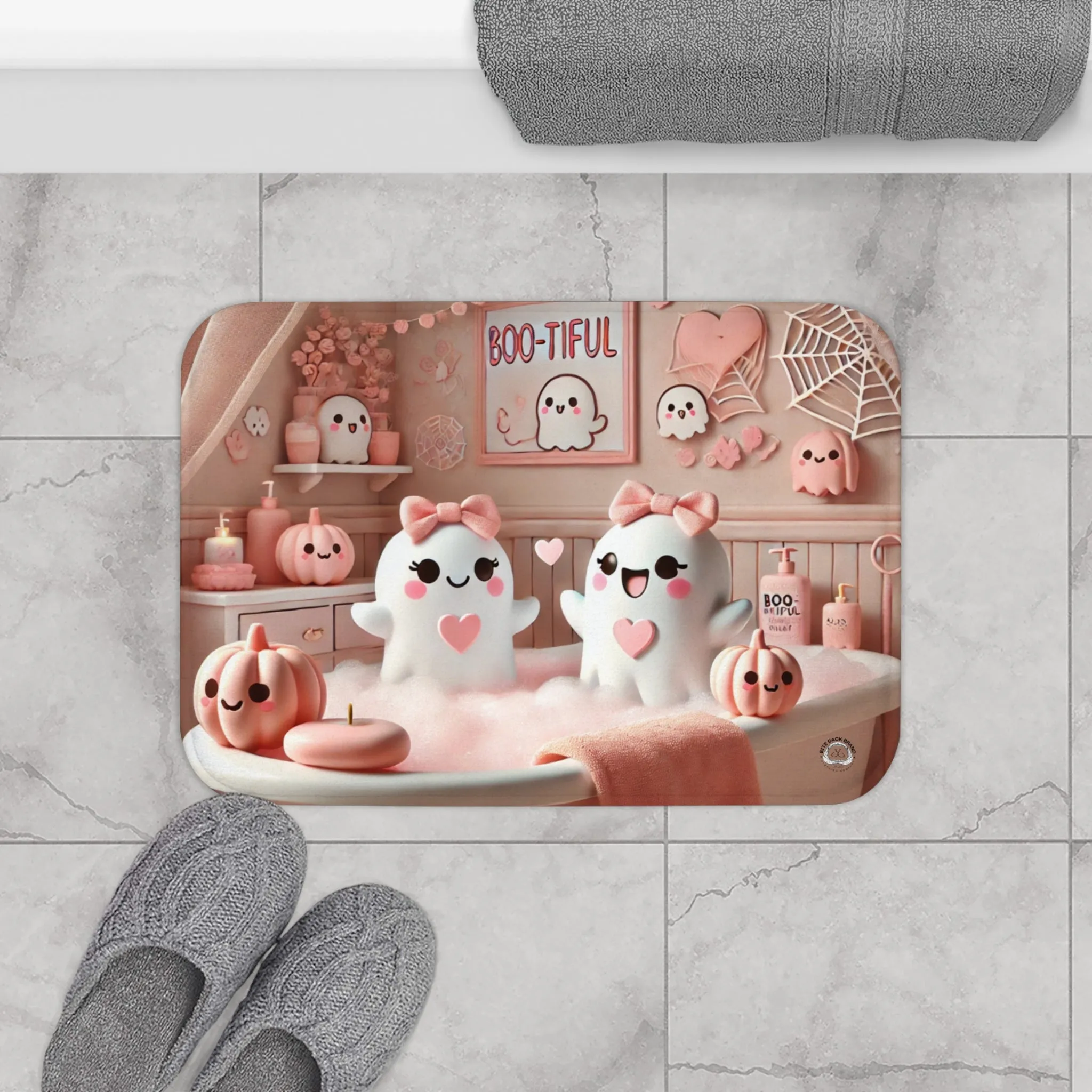 Girls Halloween Bath Mat