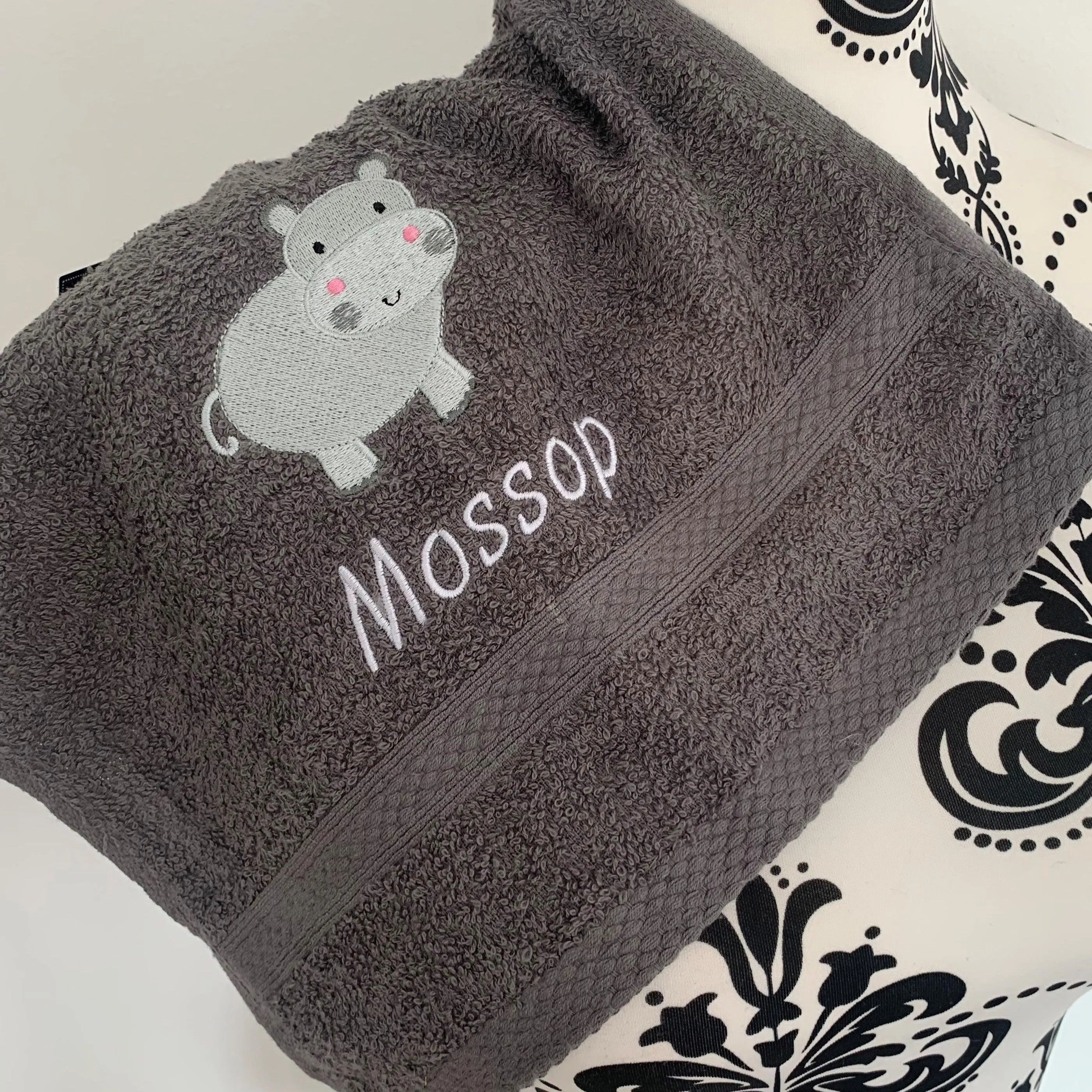Hippo Towels- Personalised
