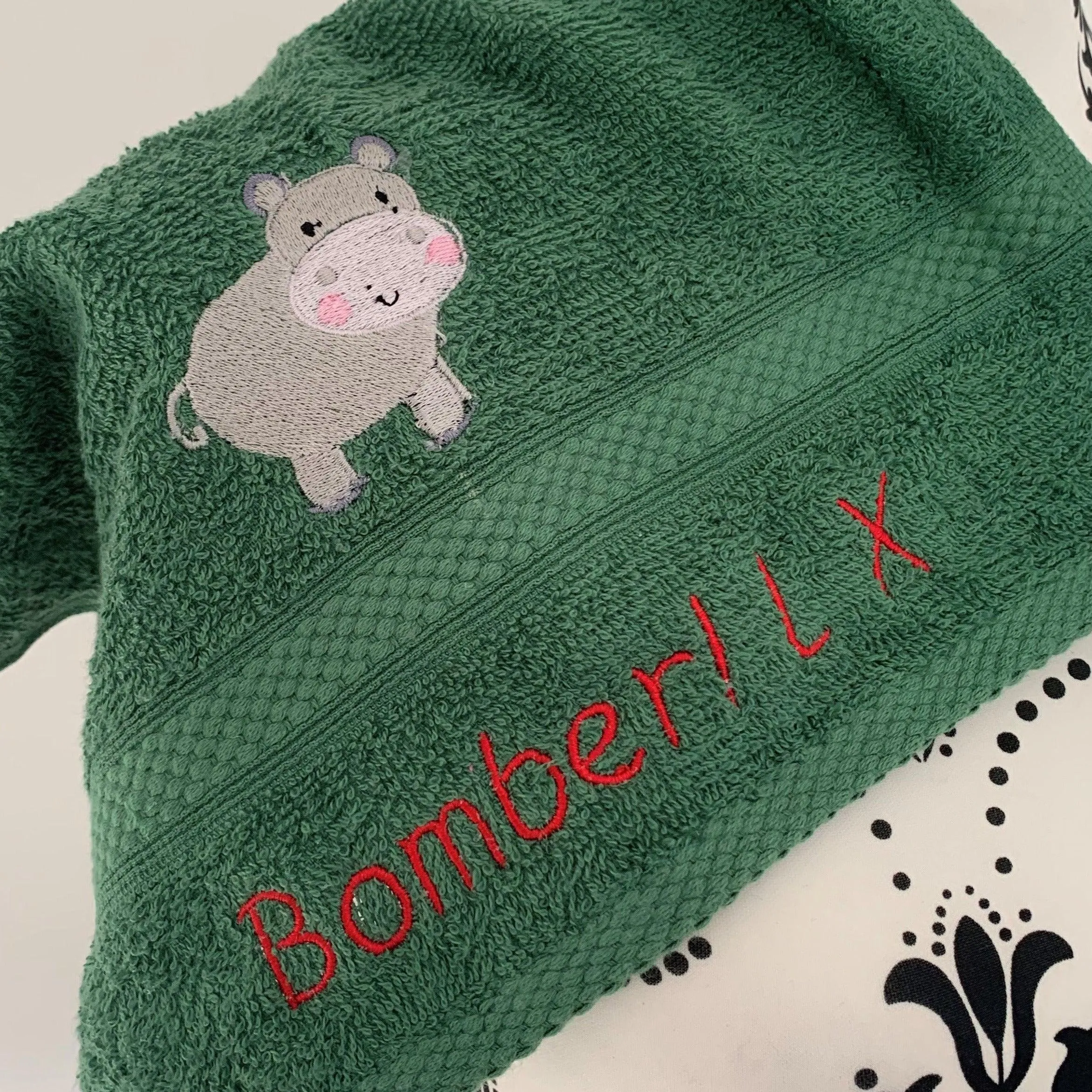 Hippo Towels- Personalised