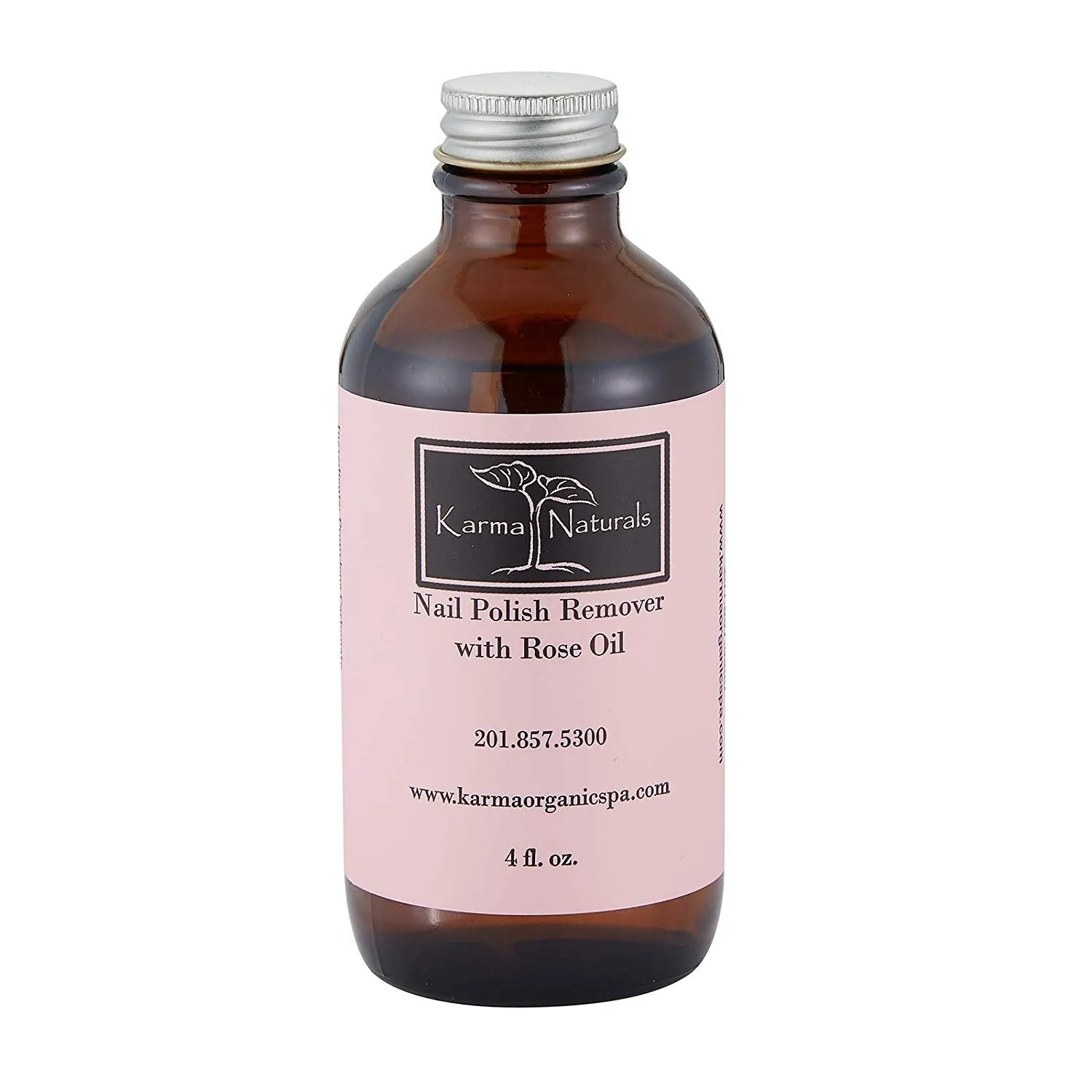 Karma Naturals Nail Polish Remover with Soybean and Rose Oil - 4 fl. Oz.