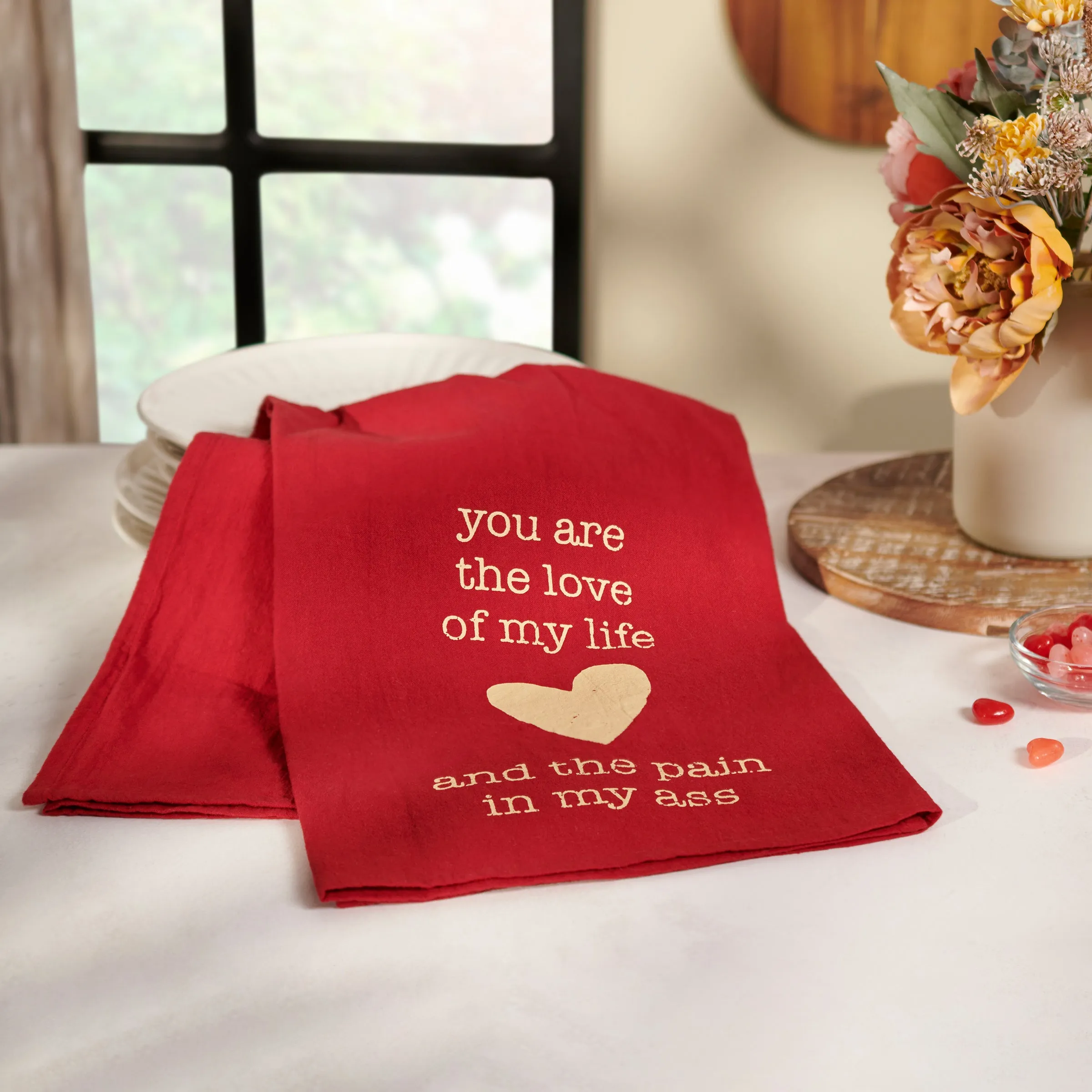 Love Of My Life Kitchen Towel