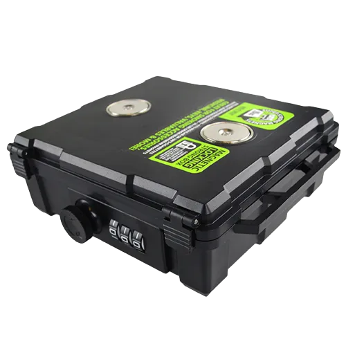 Magnetic Storage Box with Lock - 6 Pieces Per Retail Ready Display 21738