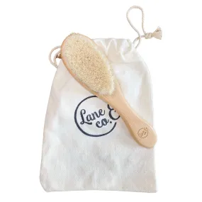 Natural Bristle Wooden Hairbrush for Newborn, Baby and Toddler