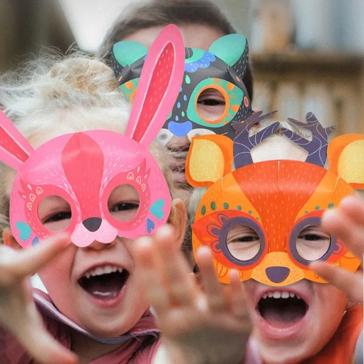 Paper Masks Party In The Forest