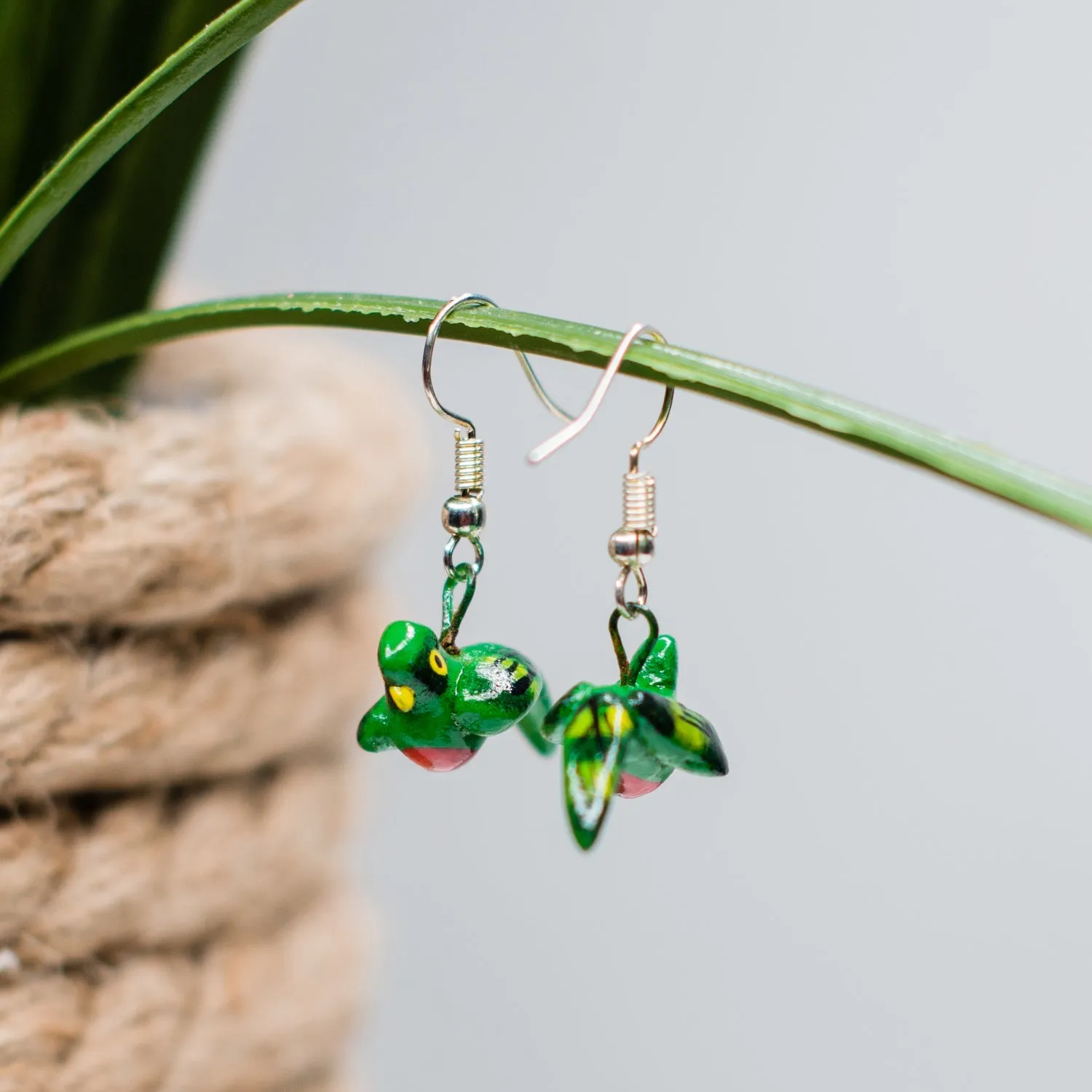 Quetzal Ceramic Earrings