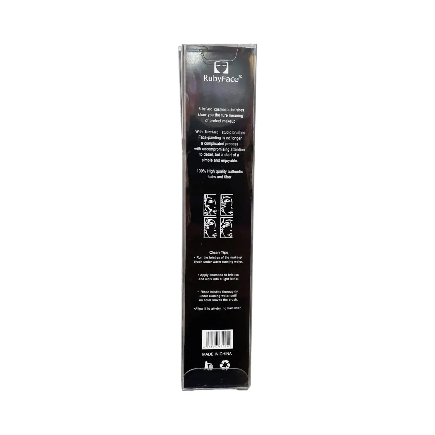 Rubyface Makeup Brush Glitter Handle