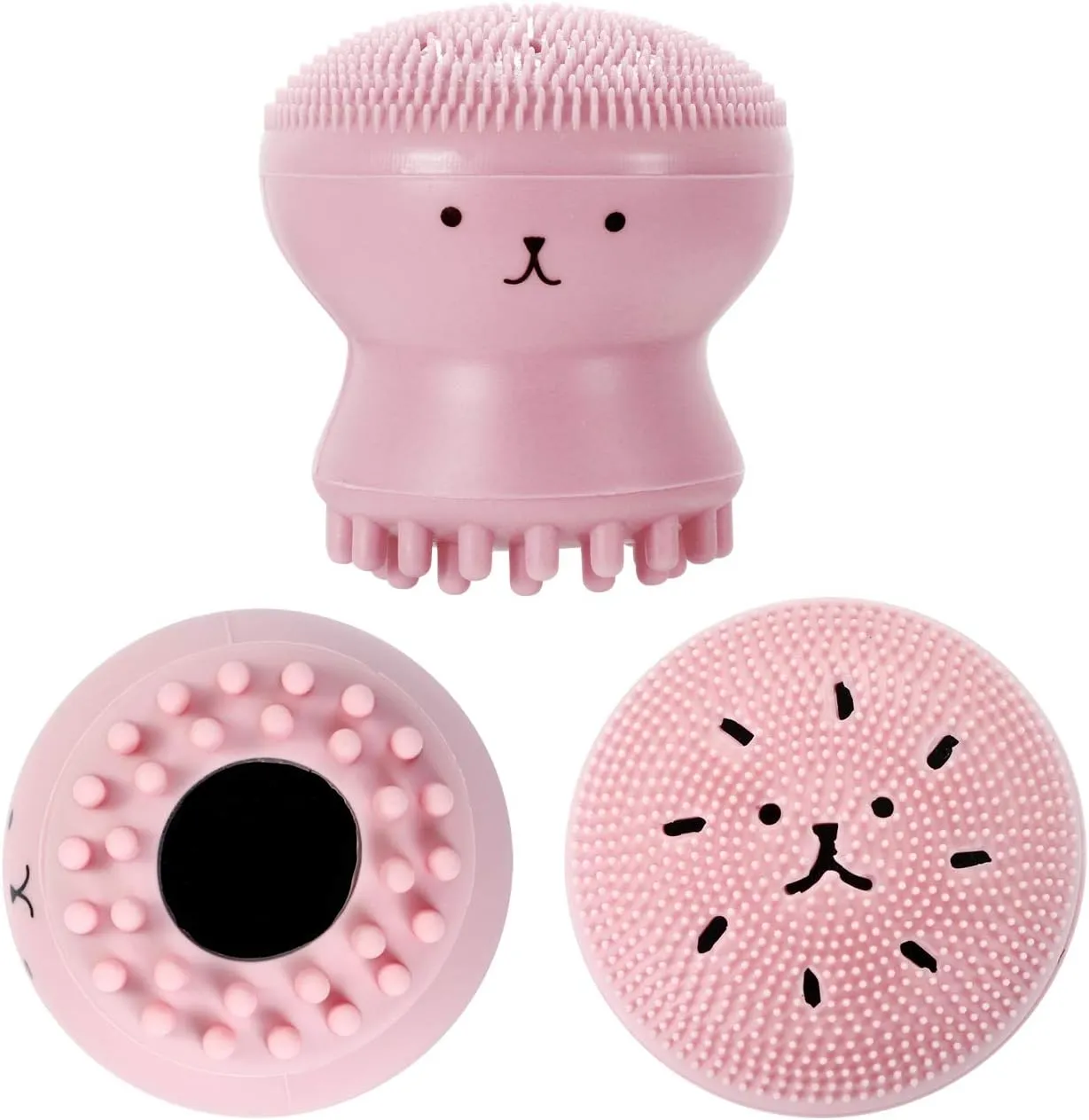 Silicone Face Cleansing/Cleaning Brush -Silicone Facial Cleansing/Cleaning Brush Pore Cleaner Exfoliator Scrub Washing Skin Care Octopus Shape