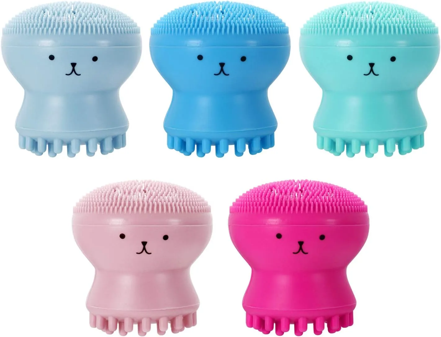 Silicone Face Cleansing/Cleaning Brush -Silicone Facial Cleansing/Cleaning Brush Pore Cleaner Exfoliator Scrub Washing Skin Care Octopus Shape
