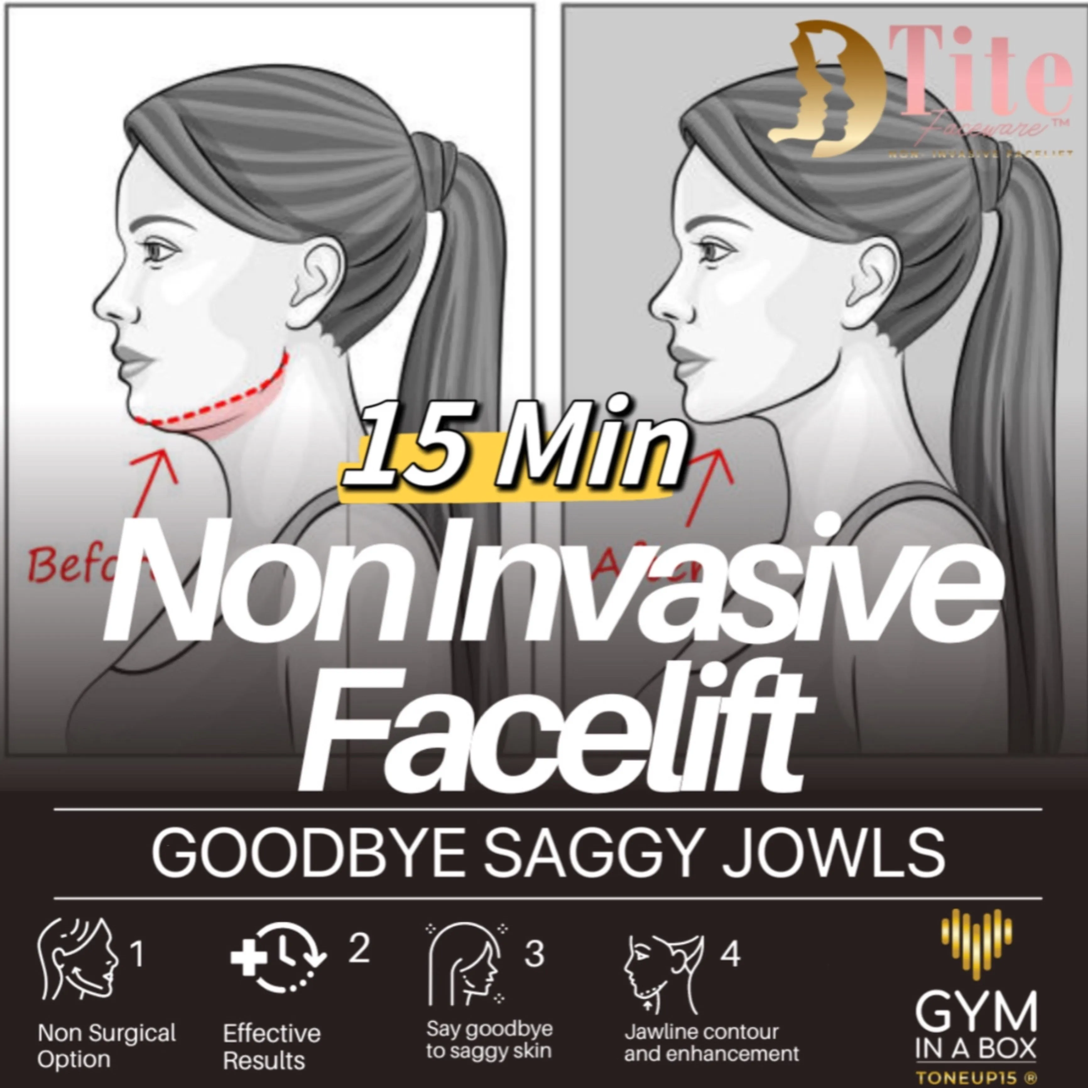 Tite FaceWare™️ MicroCurrrent FaceYoga LiftingMask