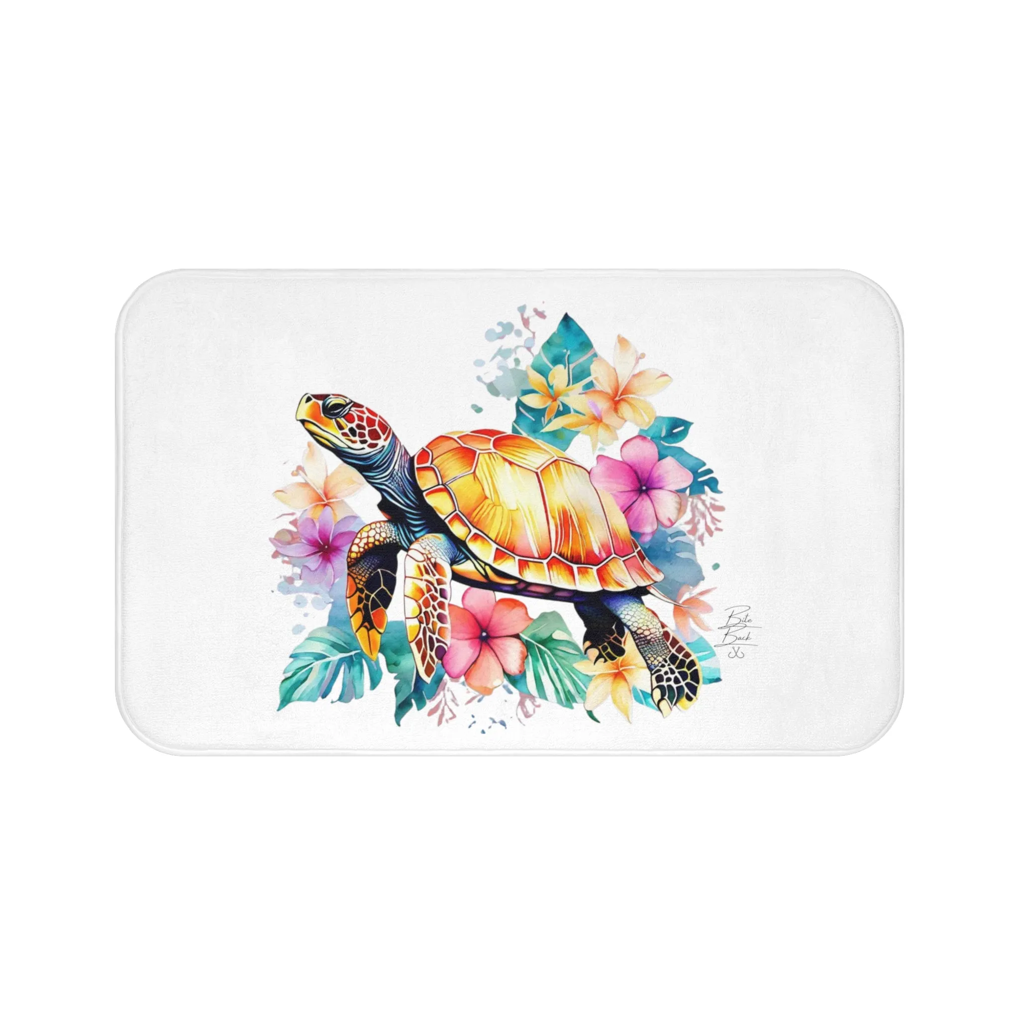 Tropical Turtle Bath Mat