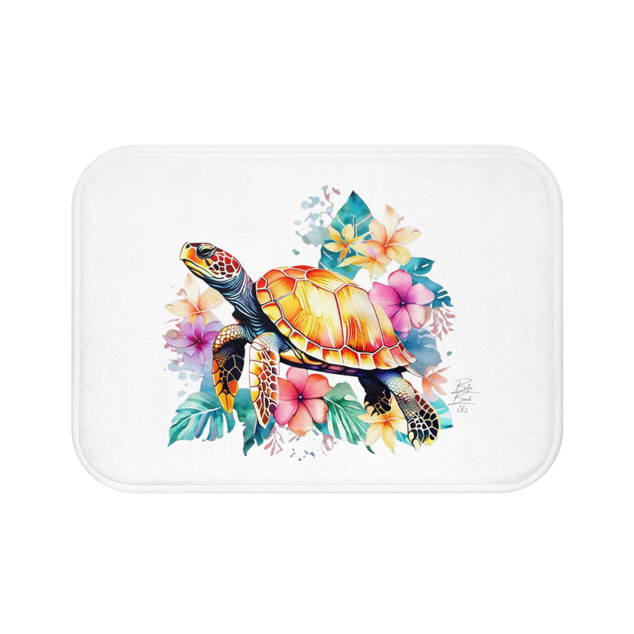 Tropical Turtle Bath Mat