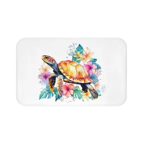 Tropical Turtle Bath Mat Tropical Turtle Bath Mat