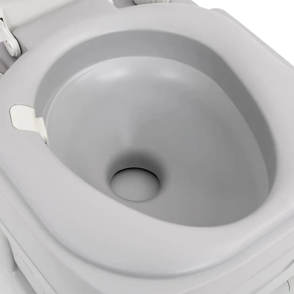 vidaXL Portable Camping Toilet and Handwash Stand Set