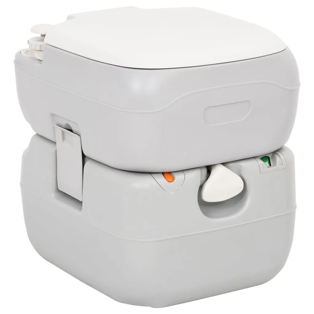 vidaXL Portable Camping Toilet and Handwash Stand Set