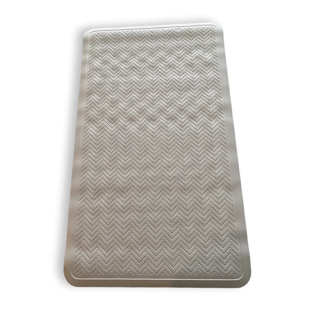White Natural Rubber Bath/Shower Mat
