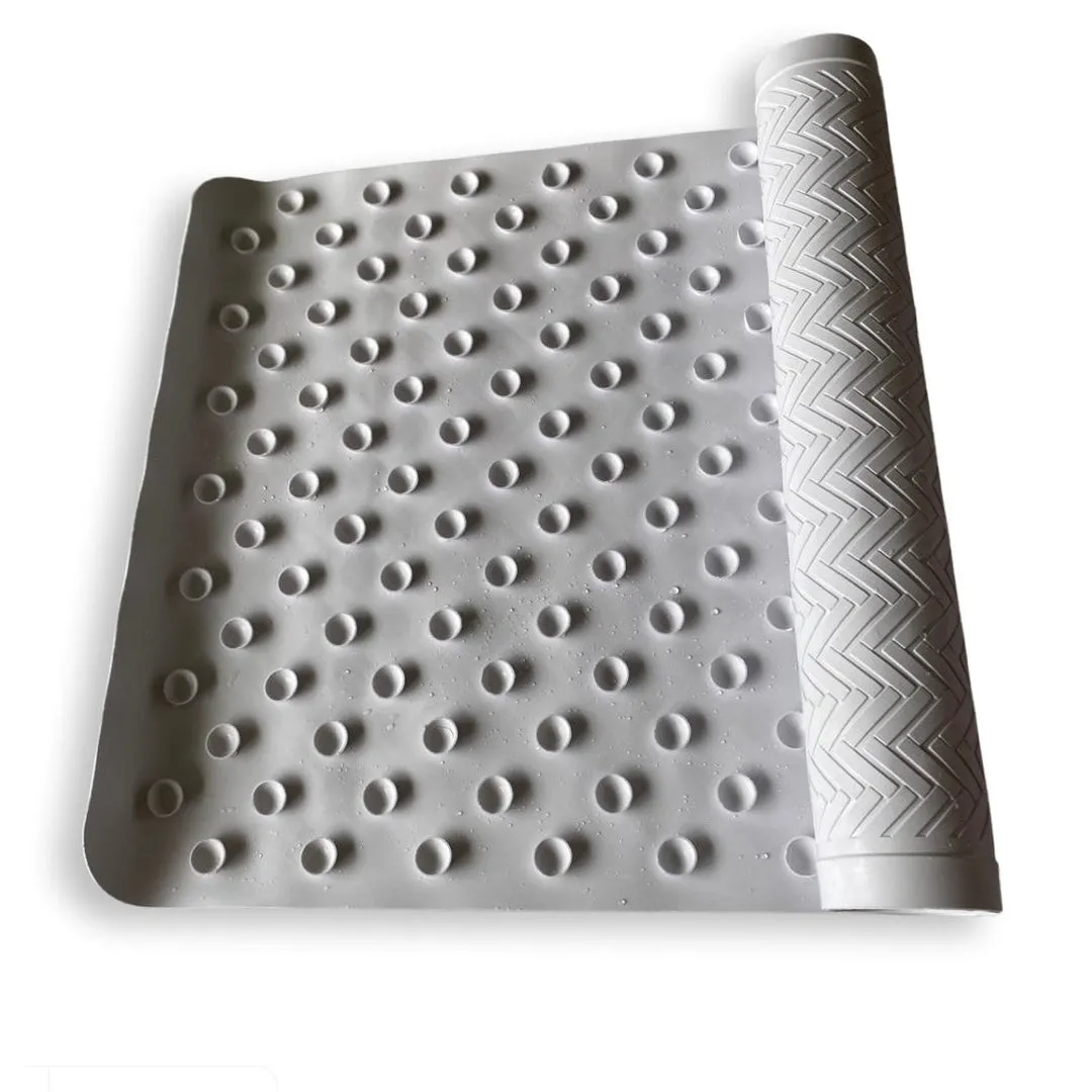 White Natural Rubber Bath/Shower Mat