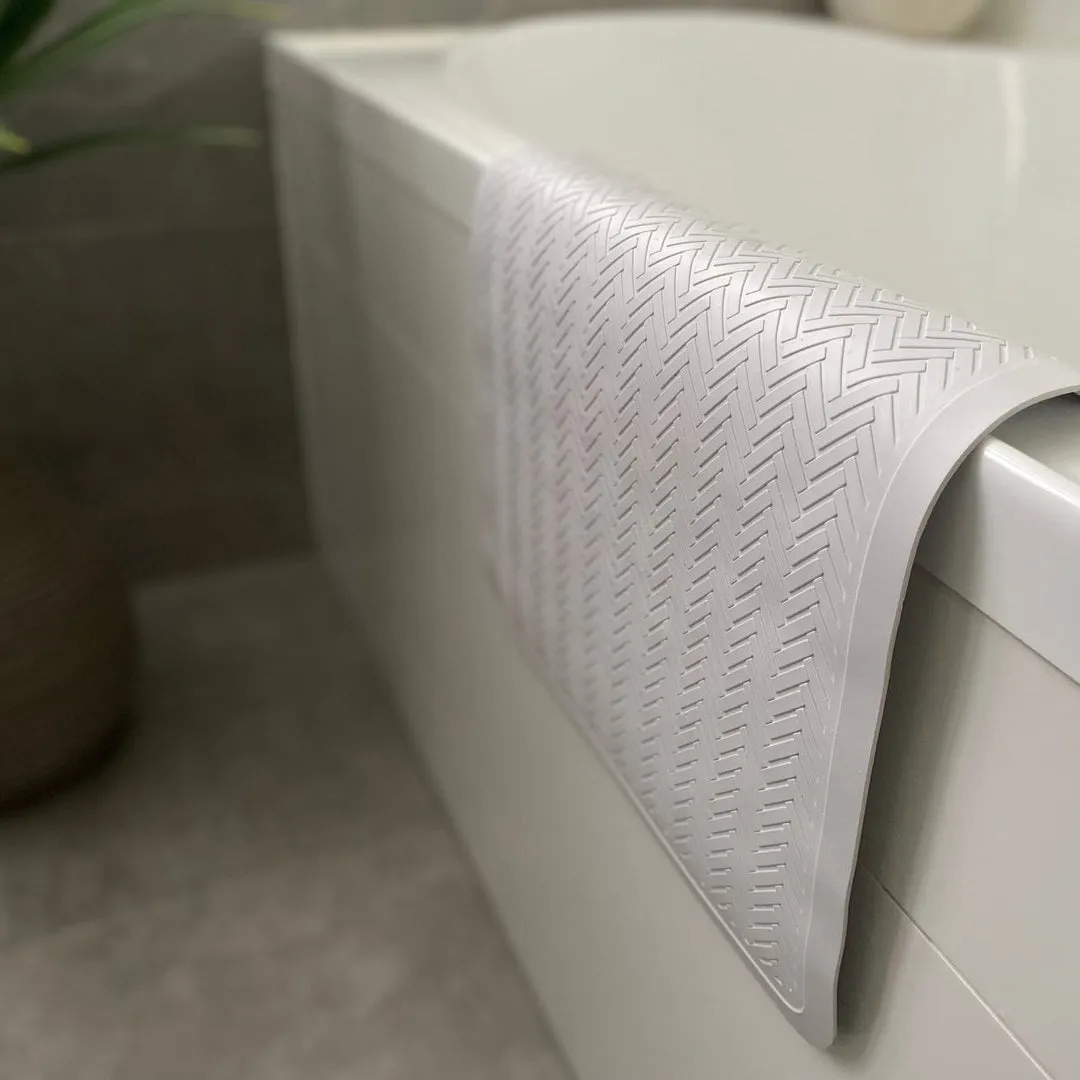 White Natural Rubber Bath/Shower Mat