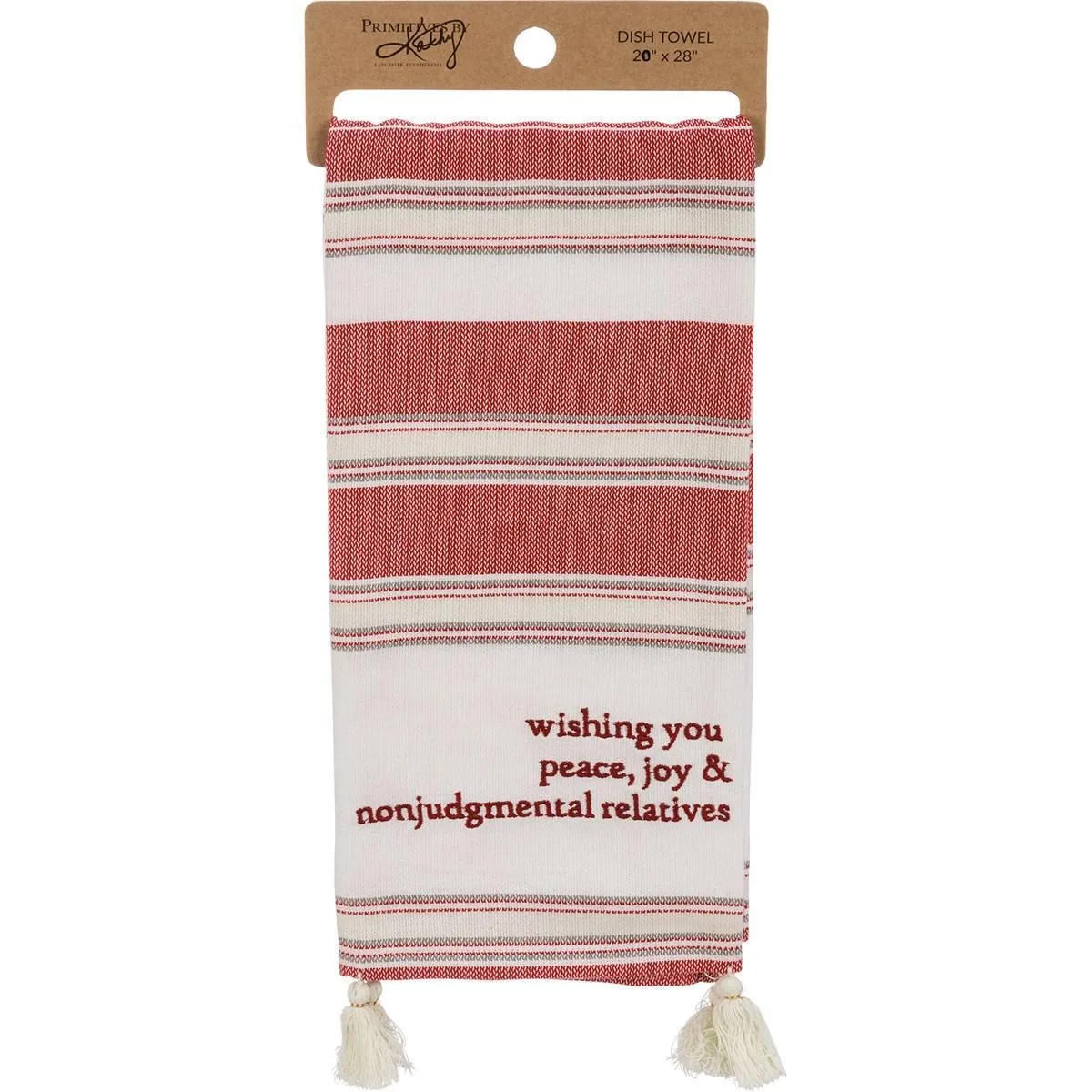 WISHING YOU NONJUDGEMENTAL RELATIVES CHRISTMAS TOWEL