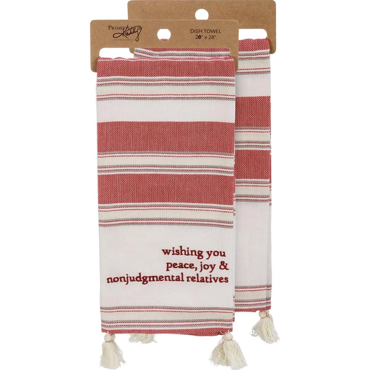 WISHING YOU NONJUDGEMENTAL RELATIVES CHRISTMAS TOWEL