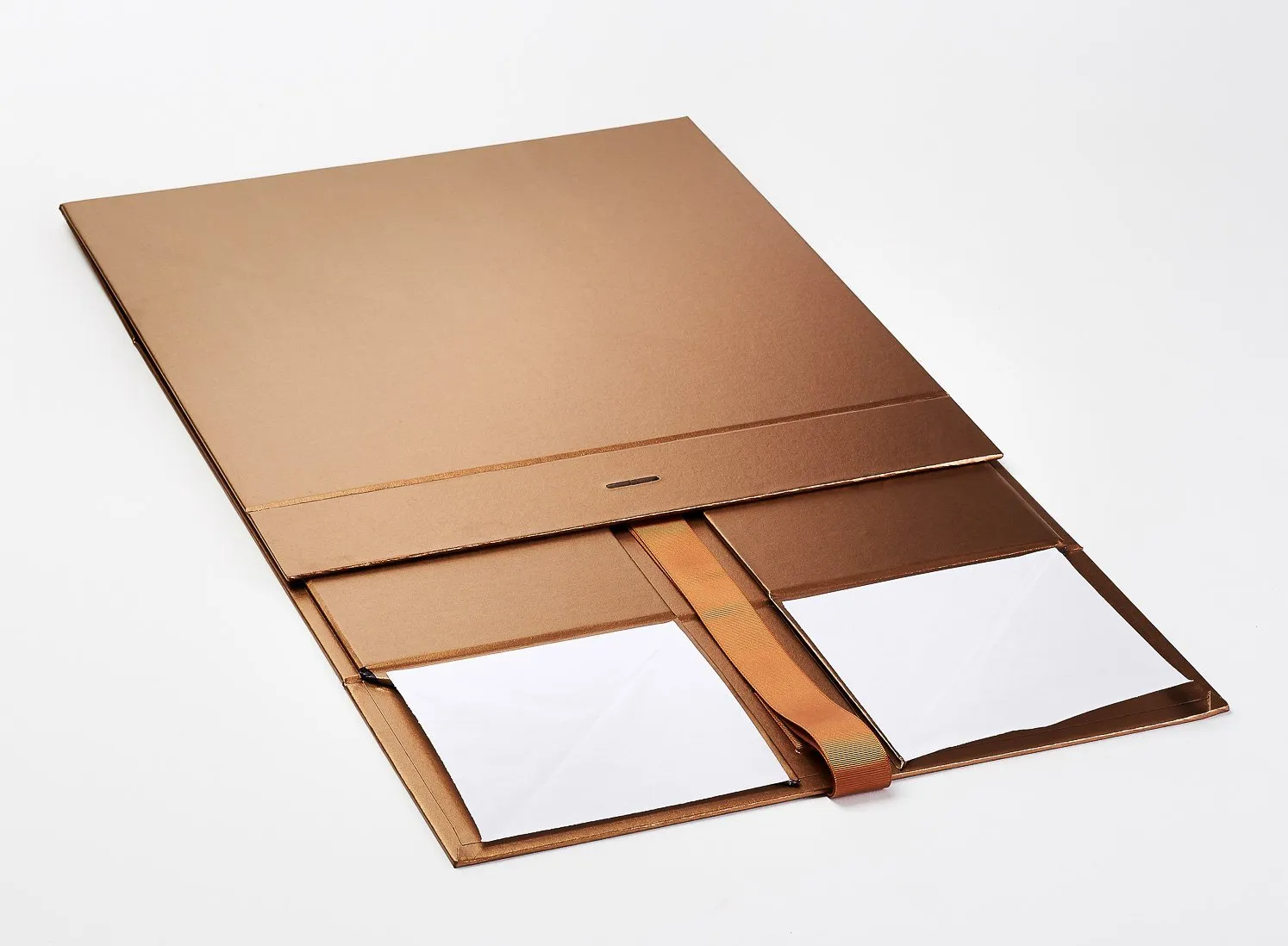 XL Deep Copper Luxury Gift box with magnetic closure, and choice of ribbon (Pack of 12)